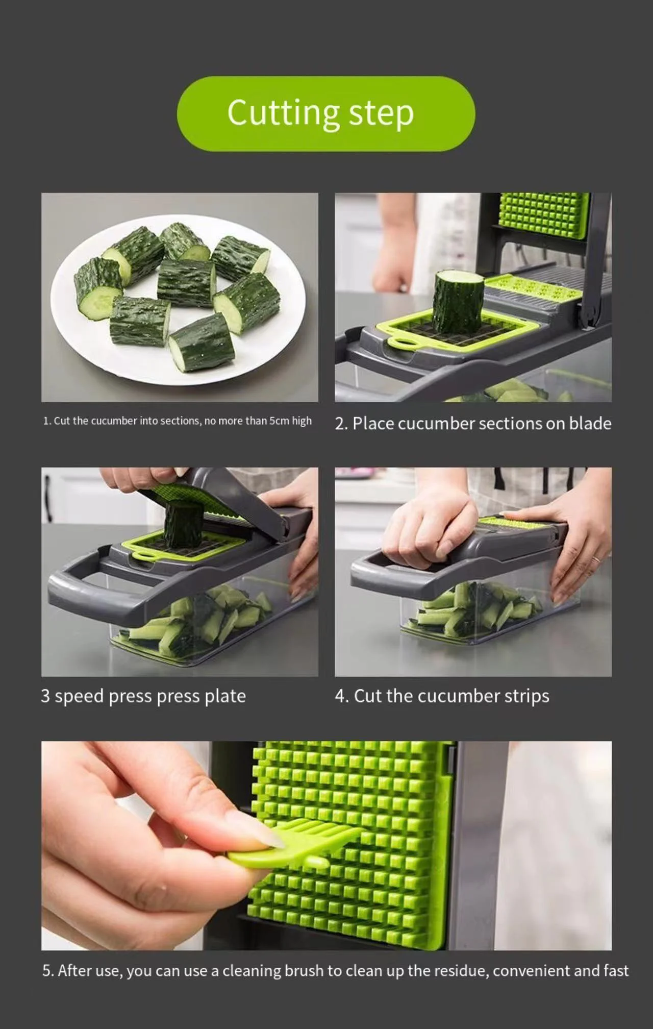 Multifunctional Vegetable Cutter Home Kitchen Slicing And Dicing Fruit Artifact main image 1