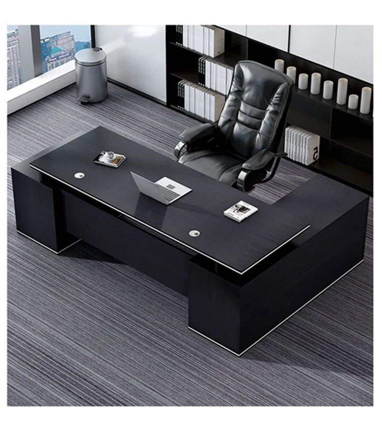 High End Office Furniture Luxury Executive Boss Office Desk L Shaped
