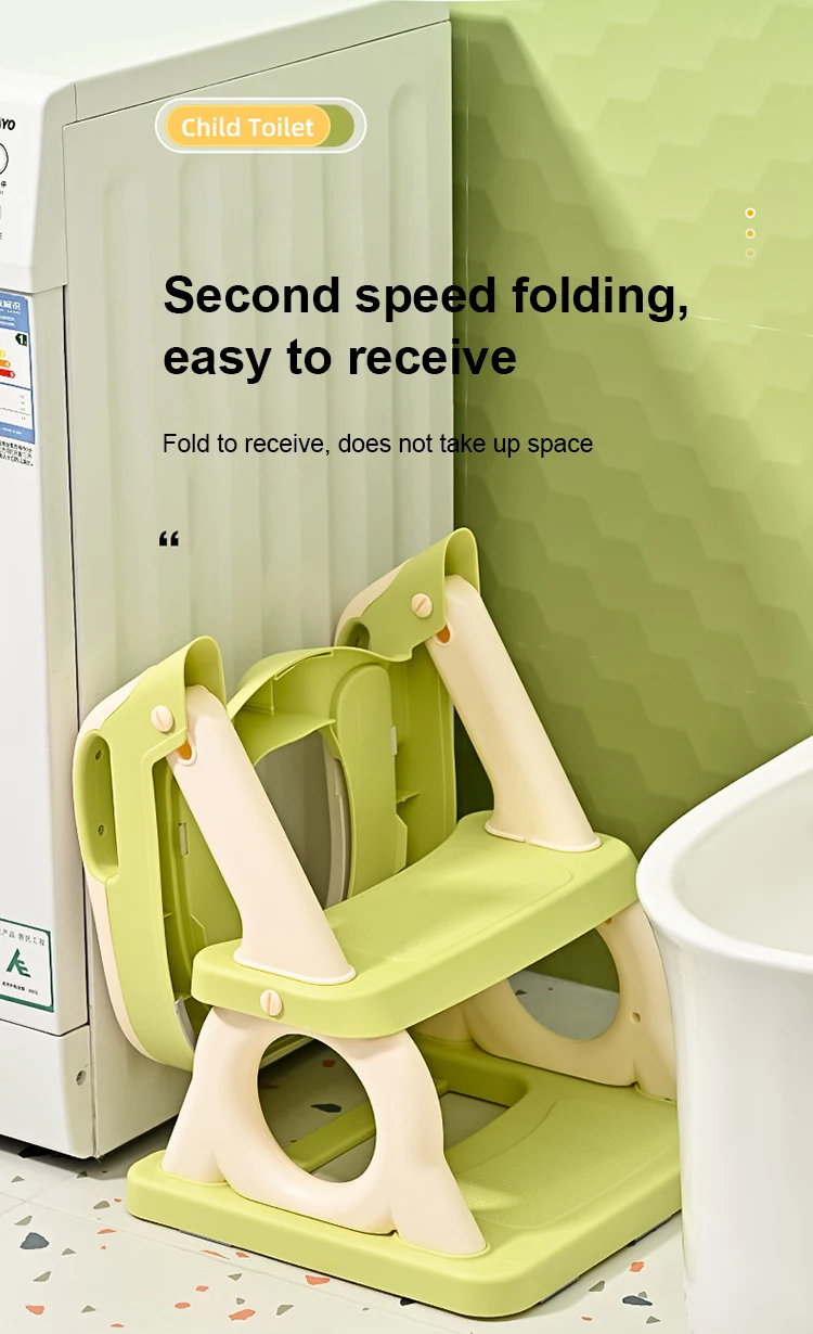New Folding Baby Potty Training Toilet Seat With Splash Proof Non Slip