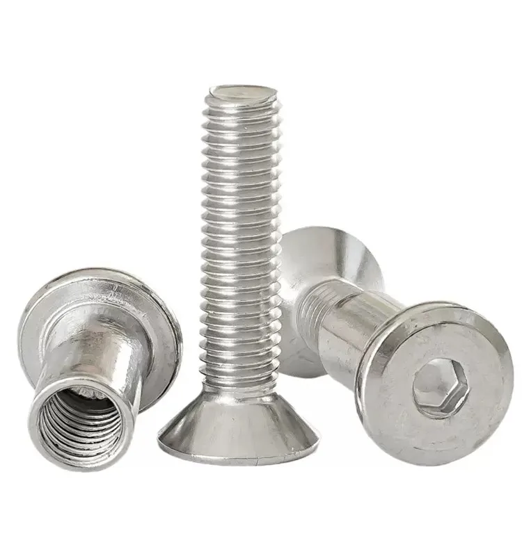 HÄFELE 10X HÜLSENSCHRAUBEN M6 Verbindungsschrauben Connettore Mobili Bianco 125143431058 - Foto 5