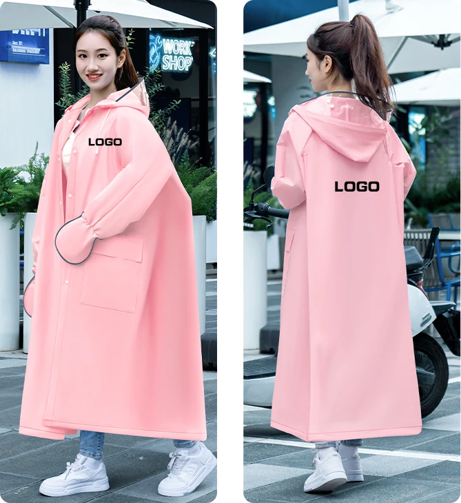 High Quality Portable Reusable Waterproof Raincoat Single-Person Motorcycle Rain Coat with Hood Adult Women Men Made Plastic supplier