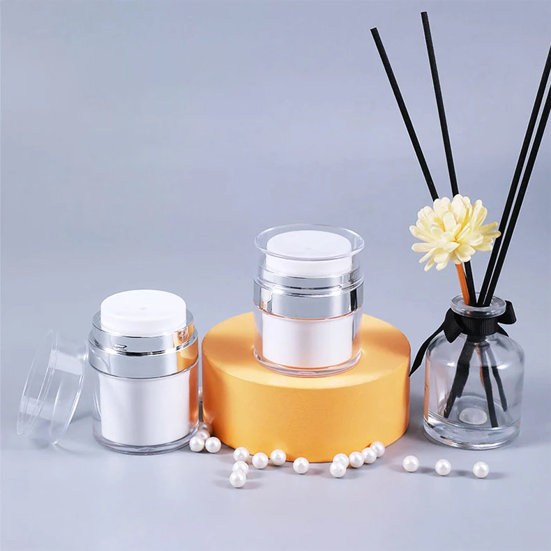 Airless pump face cream jar