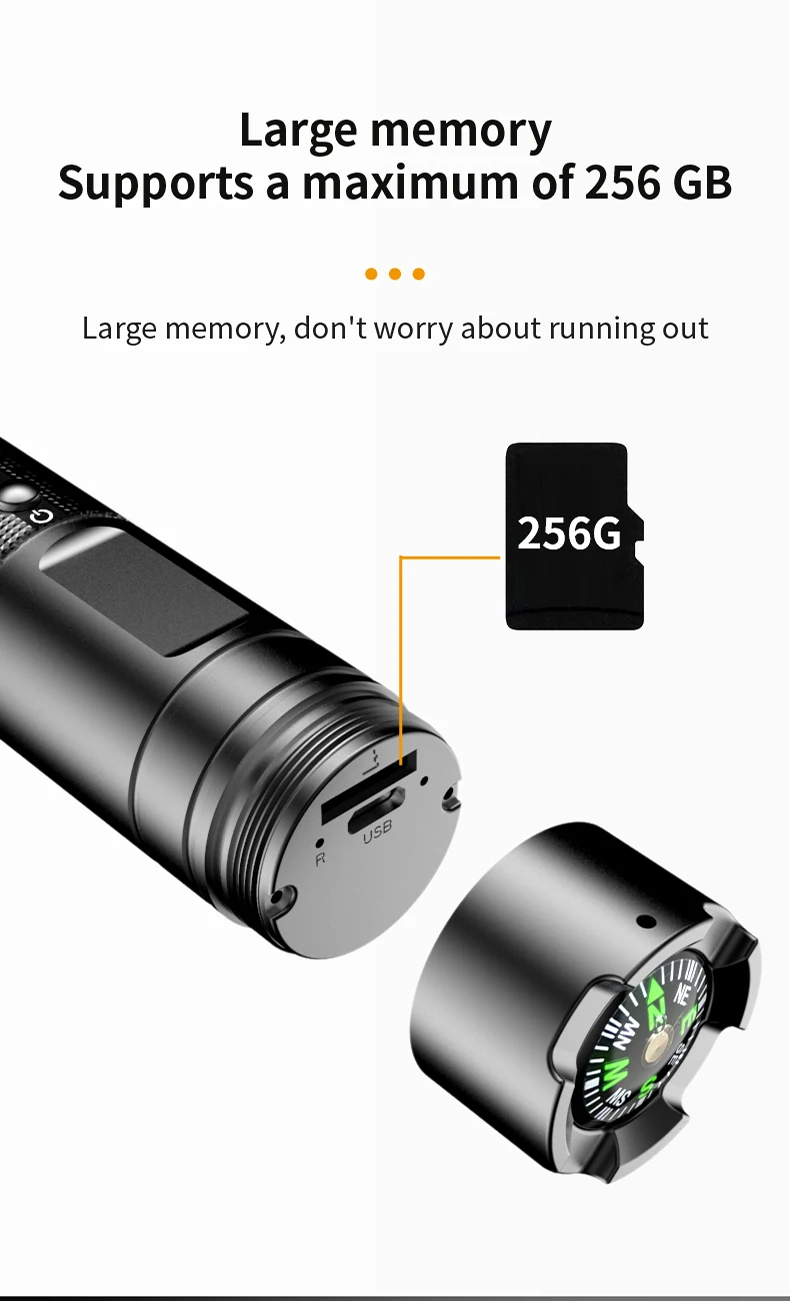 HD 1080P Sport Camera Waterproof 4K Helmet Bicycle Motorcycle Action Recording Camera Explosion Proof Flashlight Camera