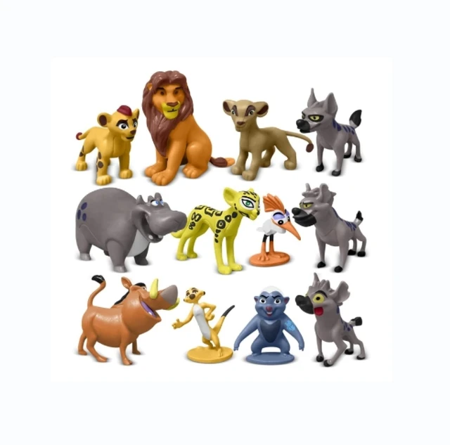 12-Pc Mini Animal Action Figures, Collectible Toys for Kids, Perfect for Cake Toppers & Desktop Decorations