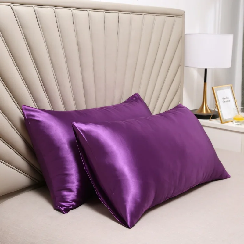 Cheap Price Soft Satin Silk Pillow Case Envelope Zipper Style Pure Emulation Satin Mulberry Silk