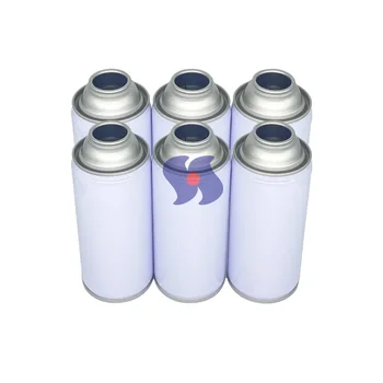 Diameter 60mm White Coating Empty Tinplate Aerosol Can OEM Printing Customized