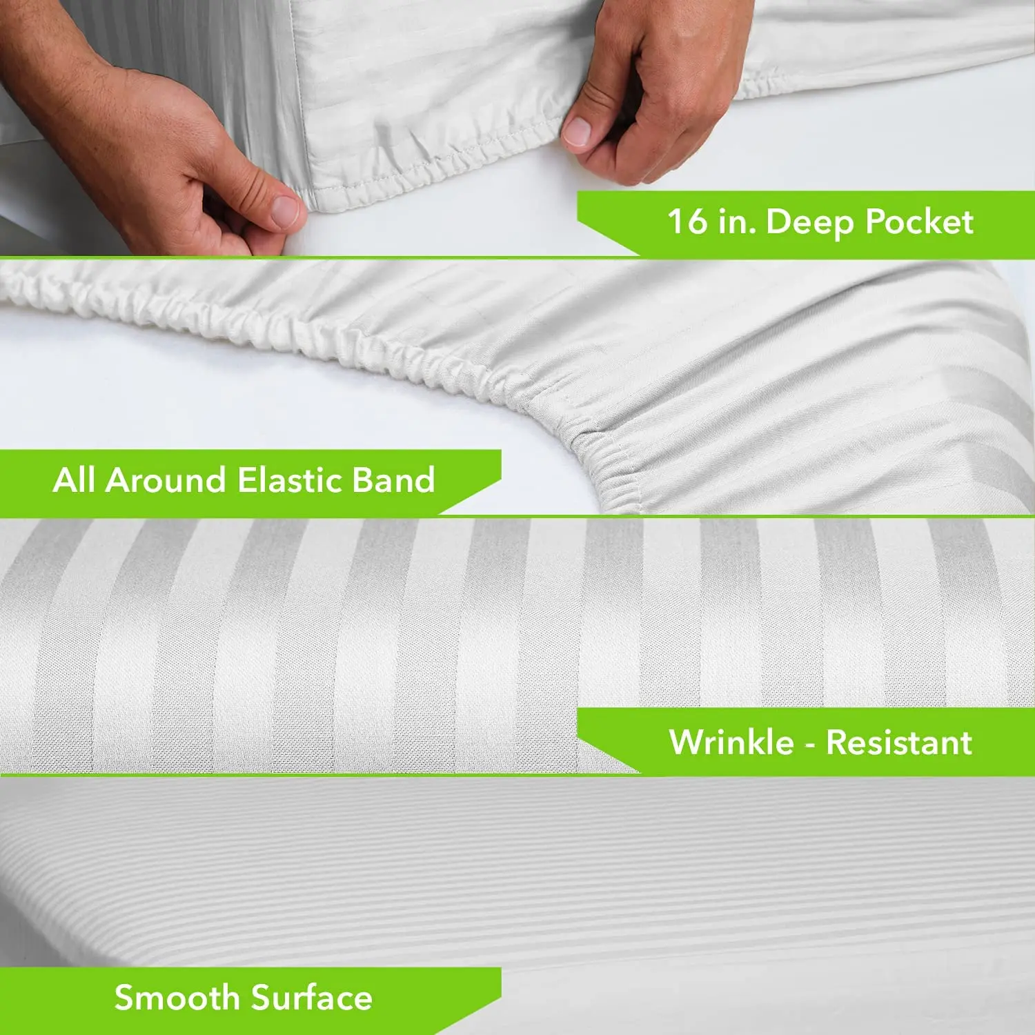 Shop Our Factory OEM 5 Star Hotel Quality Bed Fitted Sheets