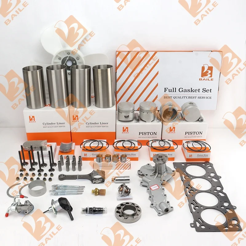Kubota V1702 Diesel Engine V1702 Overhaul Kit With Full Gasket Set