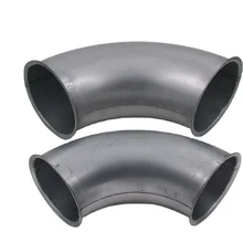 Dust Collection System Galvanized Steel air Duct Point Welding Pressed Round Pipe Duct Flange Bend Elbow