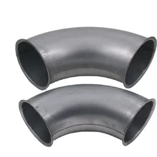 Dust collection system galvanized steel air duct point welding pressed round pipe duct flange bend elbow