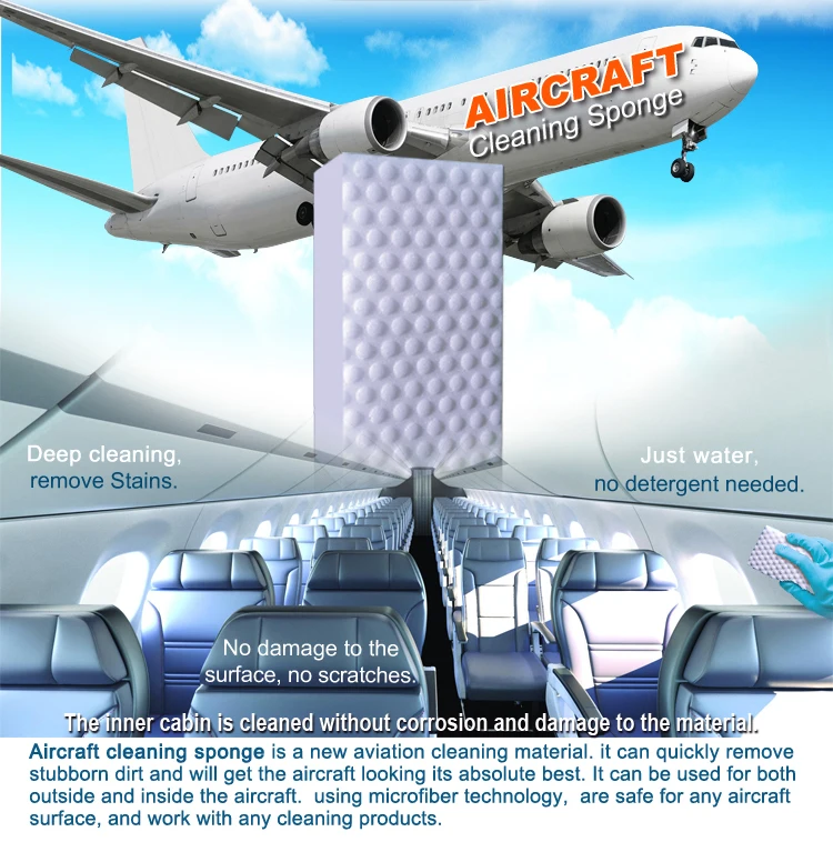 Aircraft Washing Cleaning Tools Aeroponic Sponge Compound Melamine Foam
