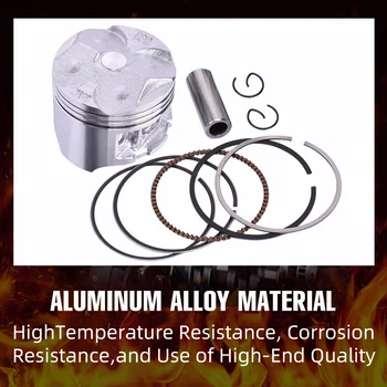 Amazon | Akozon 52.4mm13mmピンピストンリングキットロンシン/ BT
