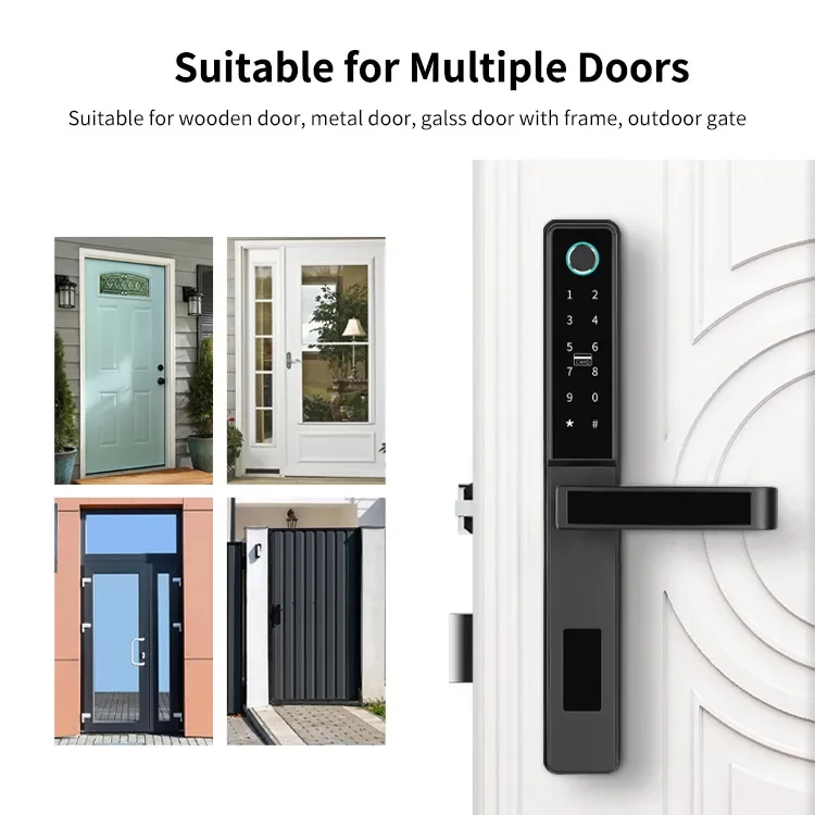 Bbdhome Front Door Keyless Entry Door Lock Wifi Bluetooth Fingerprint