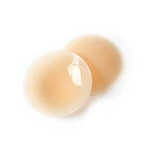 Women's 8cm Reusable Self Adhesive Nipple Covers Invisible Stick on Bra Pasties Intimates