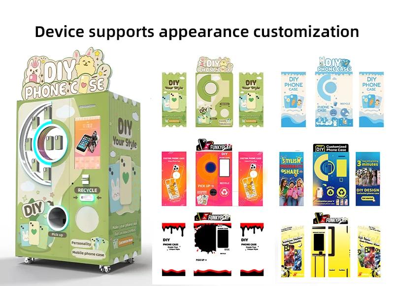 product funkyplay tourist attraction souvenir print phone case vending machine with landmark designs591-6