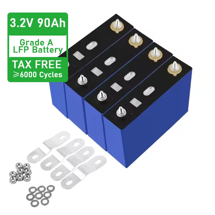 Rechargeable 3.2V 280Ah 120Ah 100Ah 90AH 50Ah Lithium Iron Cells Prismatic Lifepo4 Battery Cell for Boat Solar Energy System