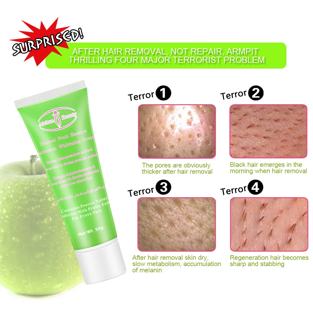 Aichun Beauty Underarm Whitening Cream Fruit Extract Skin Natural Armpit Repair Moisturizing Underarm Moisturizing Cream