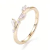 14k Solid Gold Moissanite Ring