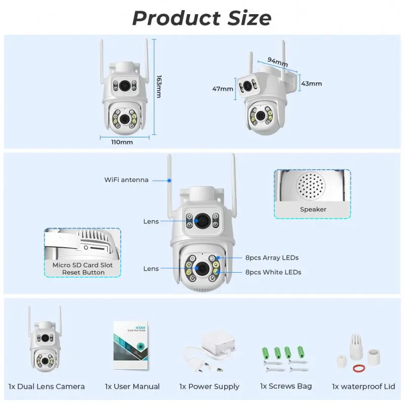 Qr Code Wireless Ip Camera Cp Plus 5 Mp Set Puwell Panoramic Speaker Case Manufacture Ip66 1080P 60Fps Small With Stabd