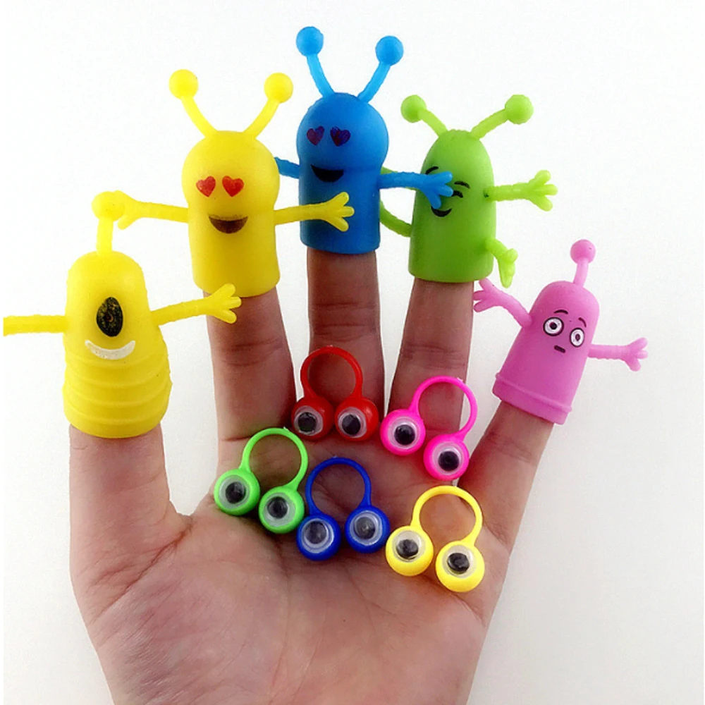 LZY888 Plastic Expression Finger Puppets Toys for Kids Promotional
