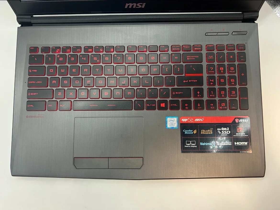 Second-hand Original High Quality Used Laptop Msi Gv62 I7-8750h ...