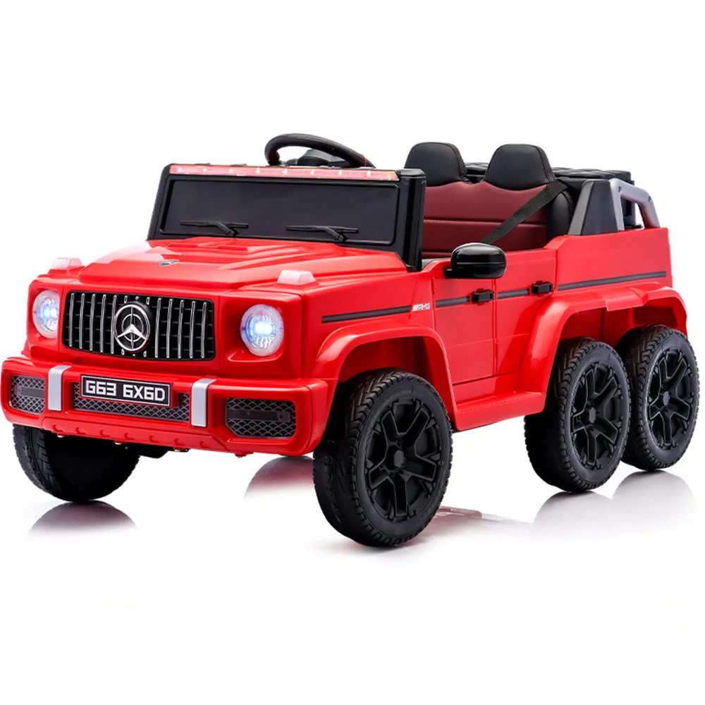 Children Electric Ride-On Car Adult Compatible Multi-Tire Baby Toy Boys Girls Remote Control Double Seater Off-Road Vehicle