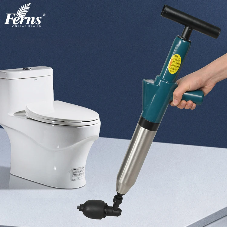 Professional Pipe Plunger and Sinks Unblock Opener Clogged Pressure Toilet Plunger Pump Air Blaster Drain for Sewer Cleaning