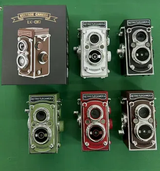 Retro Mini Camera CMOS Dual Reflex Digital Camera 1.54-inch IPS Screen 64MP High-definition 1080P Video MicroSD Aluminum detail image