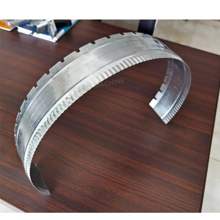 Round Pipe Duct Making Collar Notching Grooving Machine for HVAC