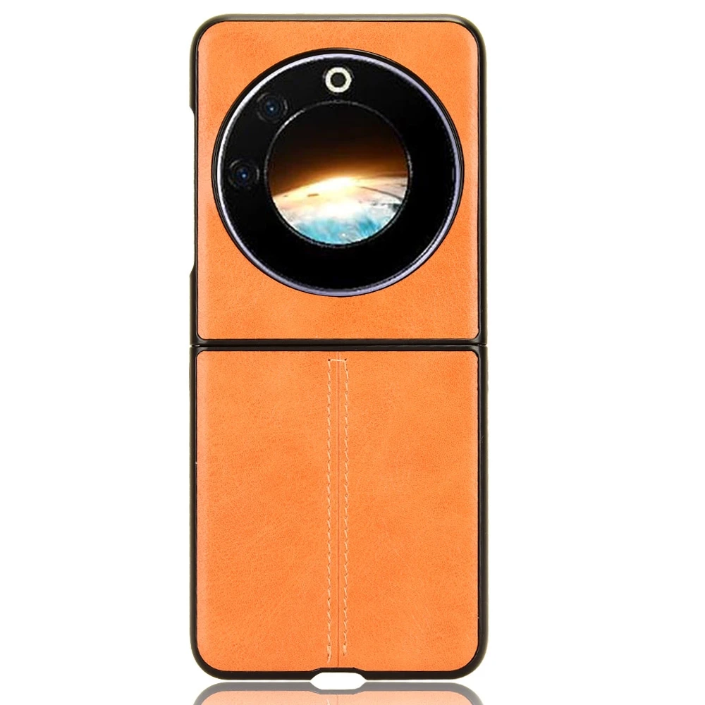 For Tecno Phantom V Flip Cow Pattern Sewing Back Cover Phone Case