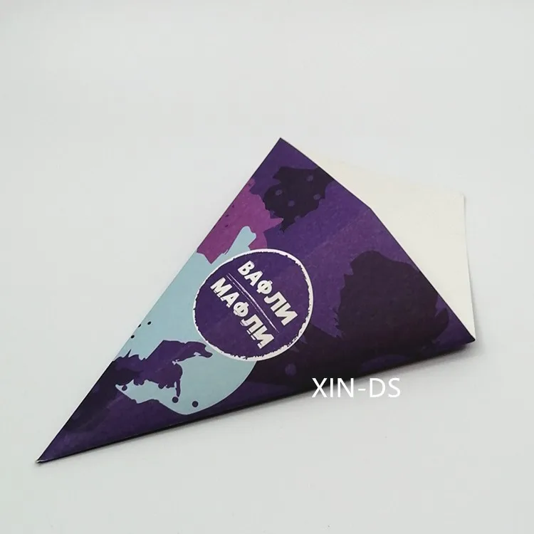 Paper cone paper  holder for french fries crepe  pancake food box