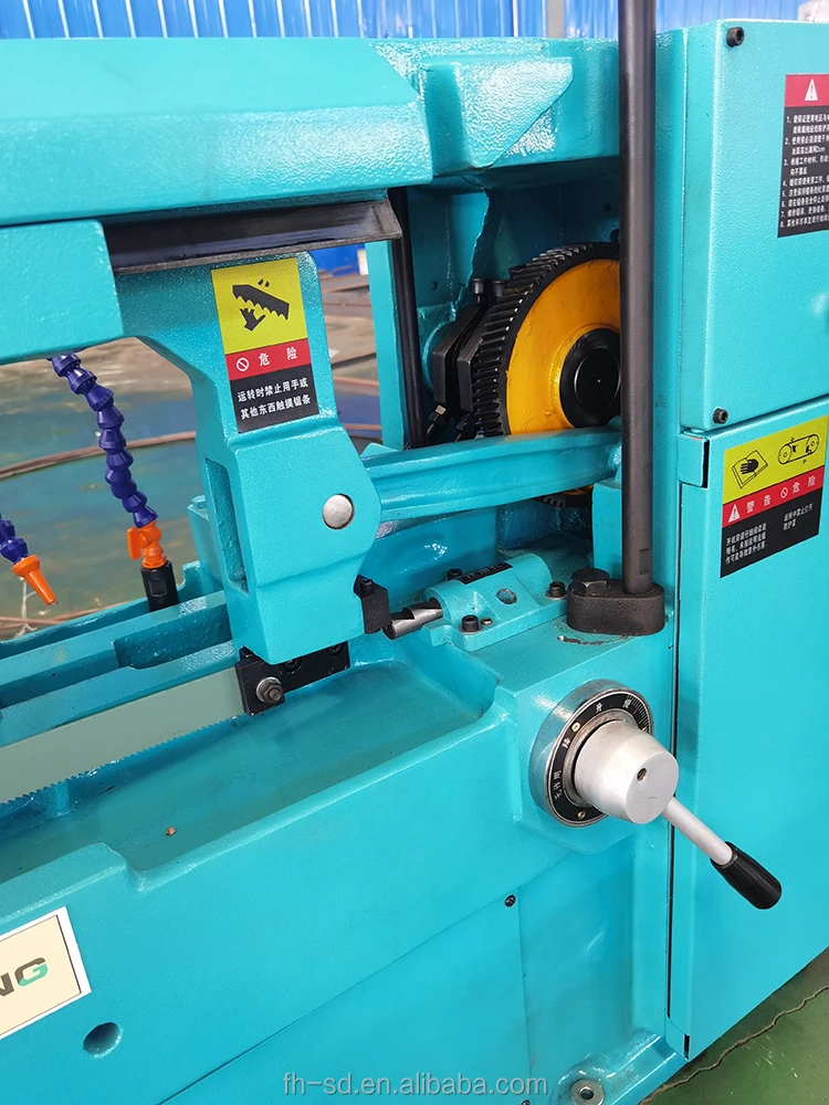Hacksawing Feihong G7025 Horizontal Hacksaw Machine - Precision Cutting