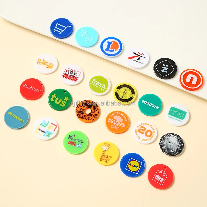 High Quality Plastic Coin Type and Blank Style Bulk Custom Plastic Coins