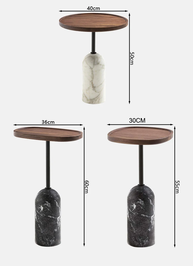 Modern Luxury Side Table Living Room Bedroom Corner Table Nordic Style