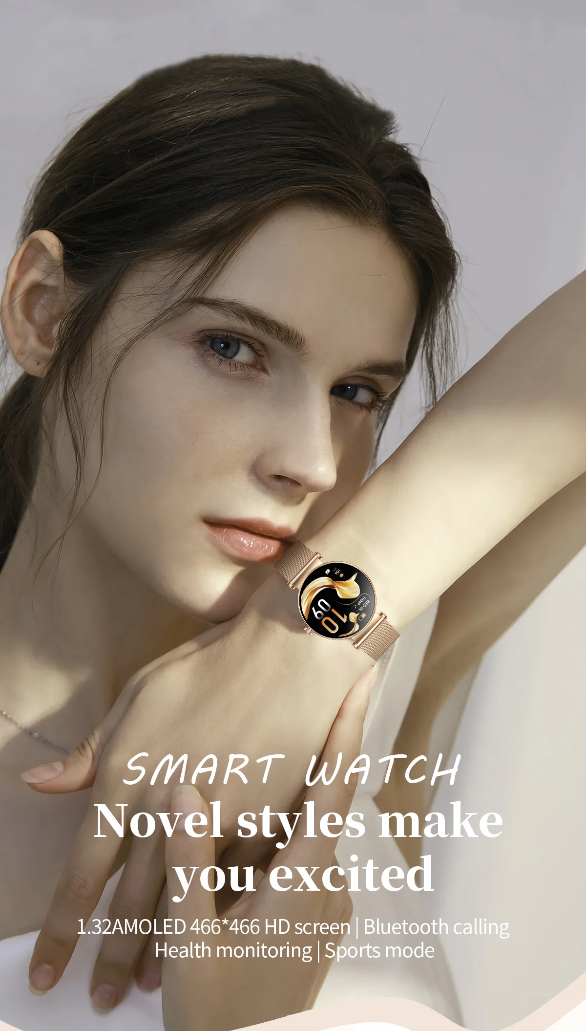 Welcome OEM Order, Factory Whole Selling Lc26 Smartwatch Lady Health Monitoring 1.32inch Amoled Screen Bt Calling 6.8mm Ultra-thin Heart Rate 2025 Smart Watch Woman - Buy Smart Watch 2025 smart Watch Woman lc26 Smartwatch