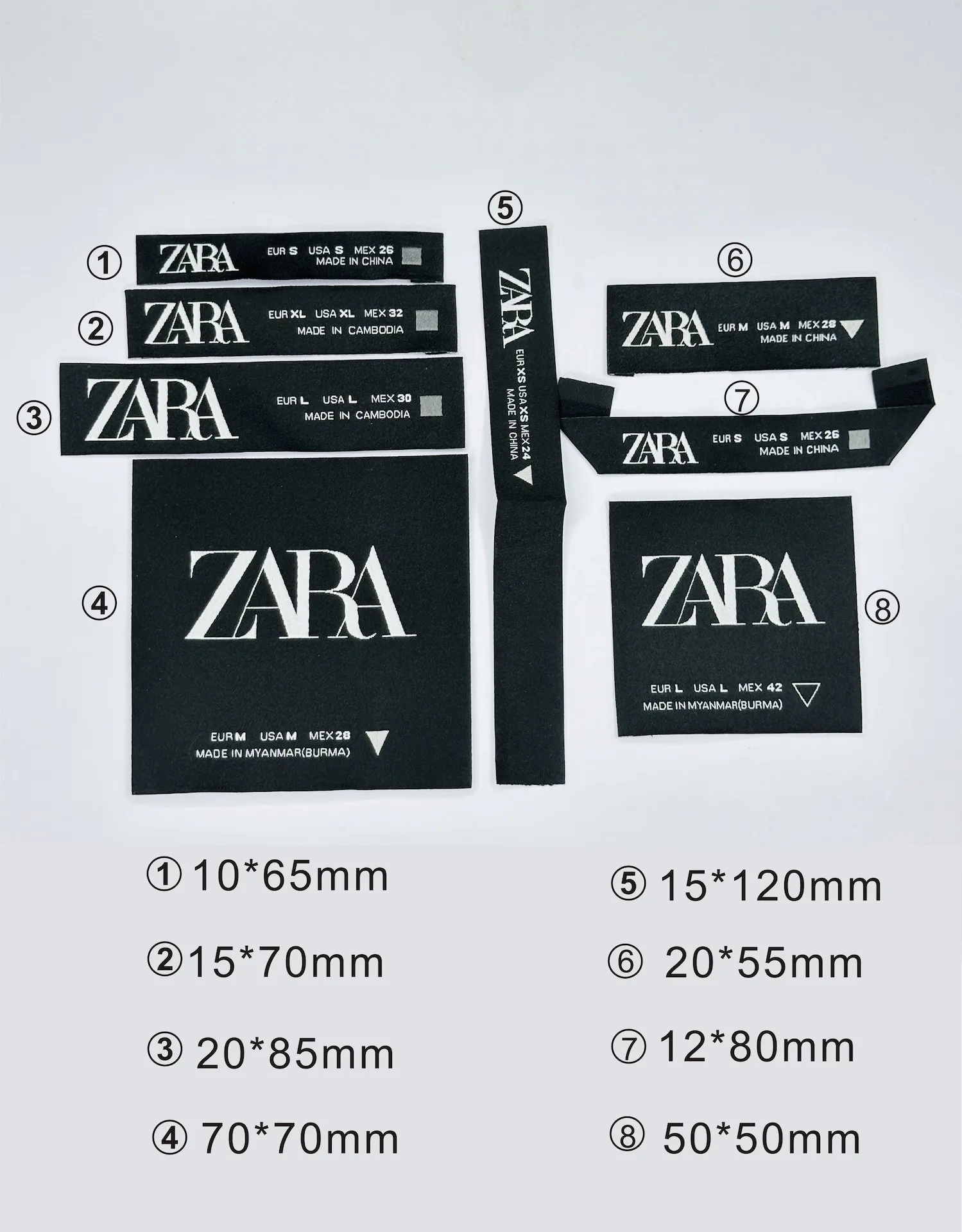 Custom Labels for Clothing - Brand Logo Woven Labels
