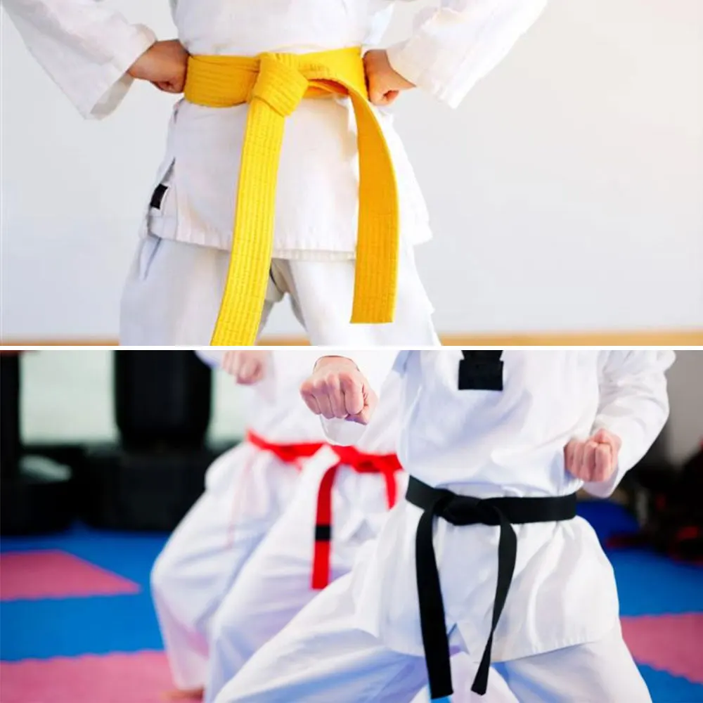 Coloured Martial Arts Belt Karate Judo Taekwondo Belts Polyester+EVA Belts T 