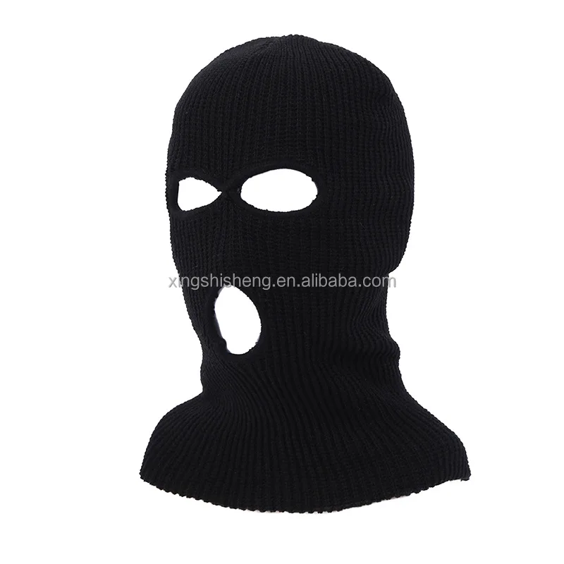2022 Autumn And Winter Ski Mask Knitted Hat Men And Women Solid Color 3