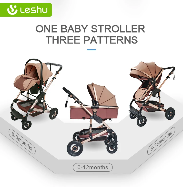 Wholesale Baby Stroller in Newborn Carriage Baby Strollers 3in1  Poussette Travel Luxury Pram Baby Stroller for Sale