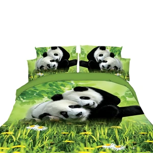 China Panda king Size Animal Duvet Cover Set Bed Sheets 3d Bedding Set