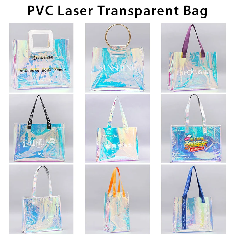 2025 High Quality Customized PVC Shopping Tote Bag Plastic Tote Bag