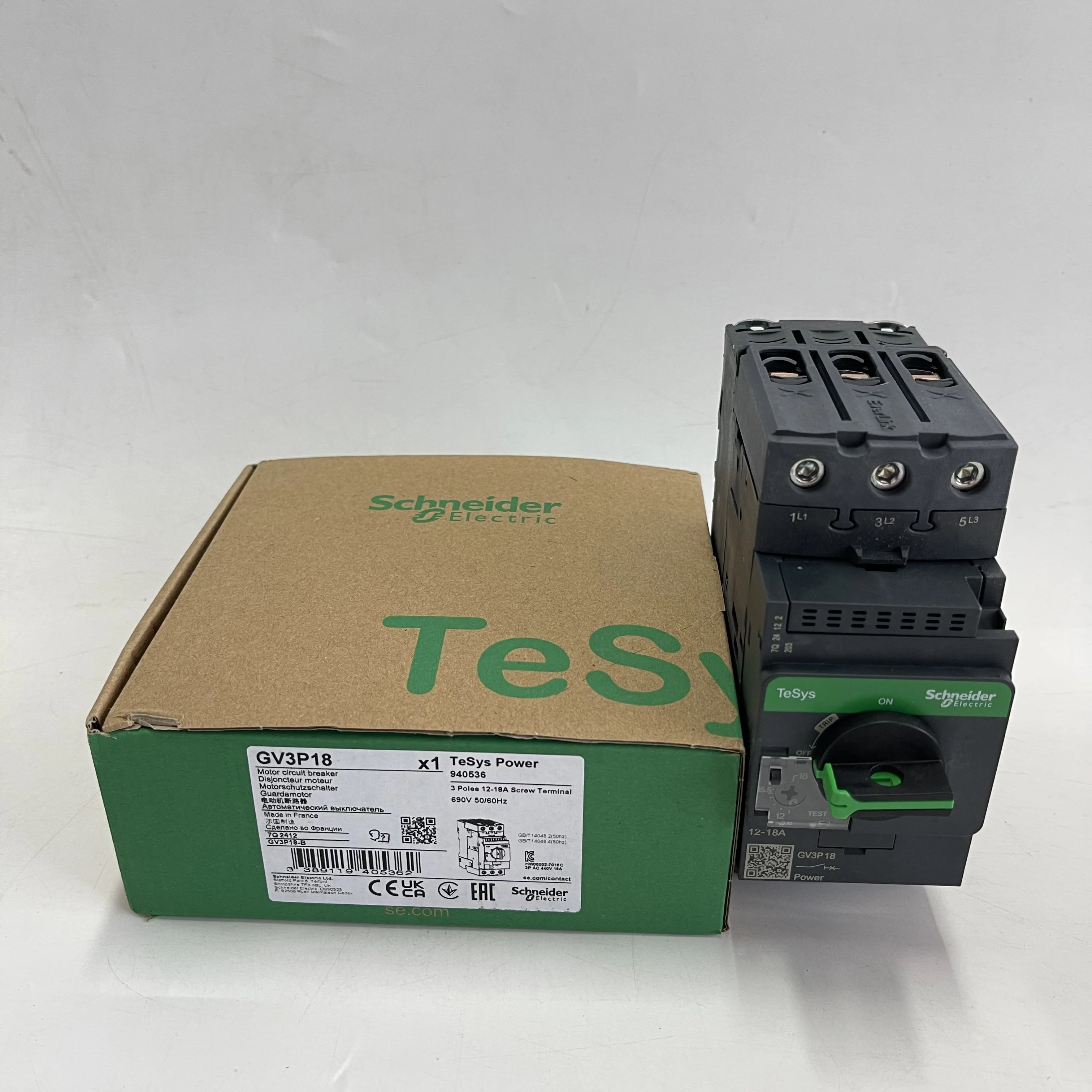 Schneider Motor Circuit Breaker GV3P18 Schneider Motor Circuit Breaker GV3P18