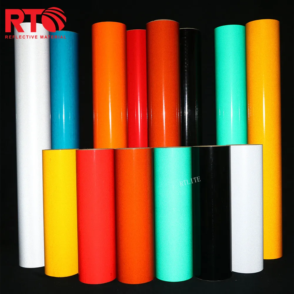 1.22mx45.7m Self Adhesive Silk screen Printing 3200 Acrylic Glass Beads Reflective Sheeting supplier