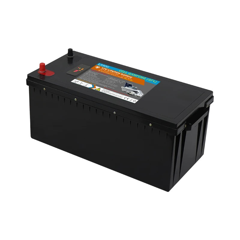 High Capacity Deep Cycle Rechargeable Lithium Ion Lifepo4 Battery Pack Intelligent BMS 12V 200Ah Lithium Battery Pack Lifepo4 Ba
