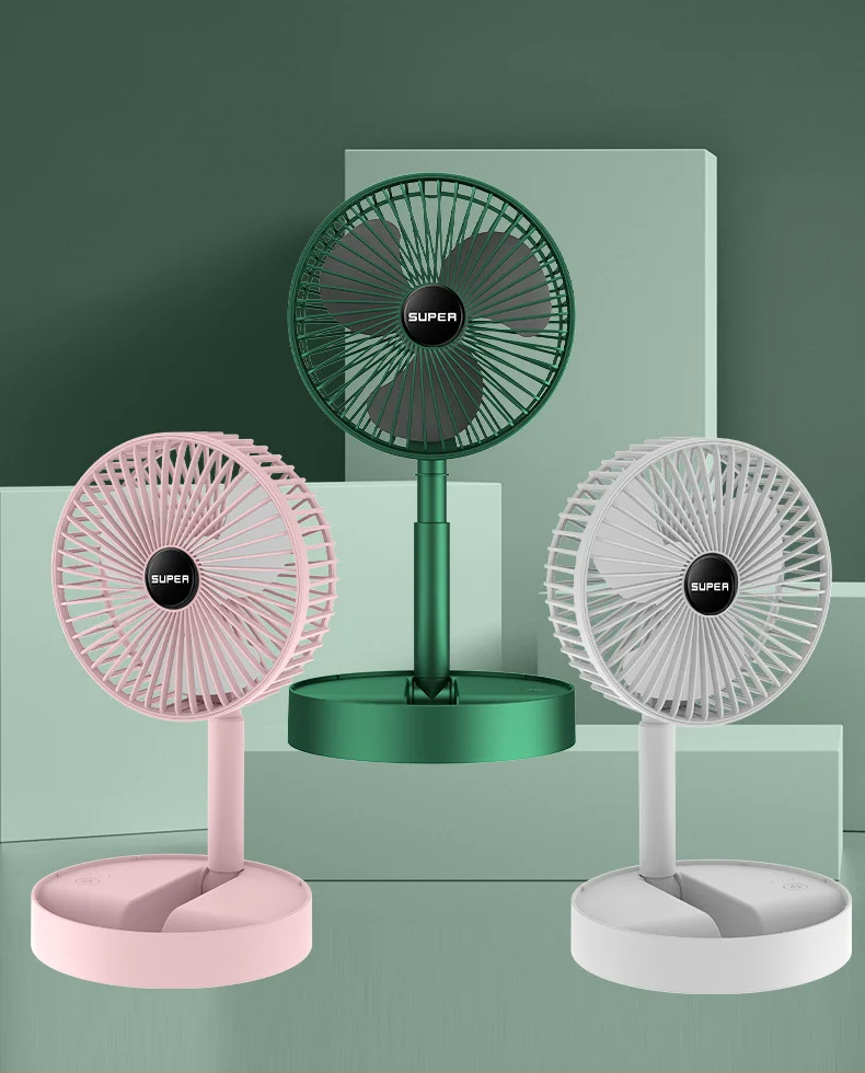 2022 Best Sales Mini Portable Foldable Desktop Air Cooling Fan USB Rechargeable Air Cooler Table Pedestal Fan Price Singapore