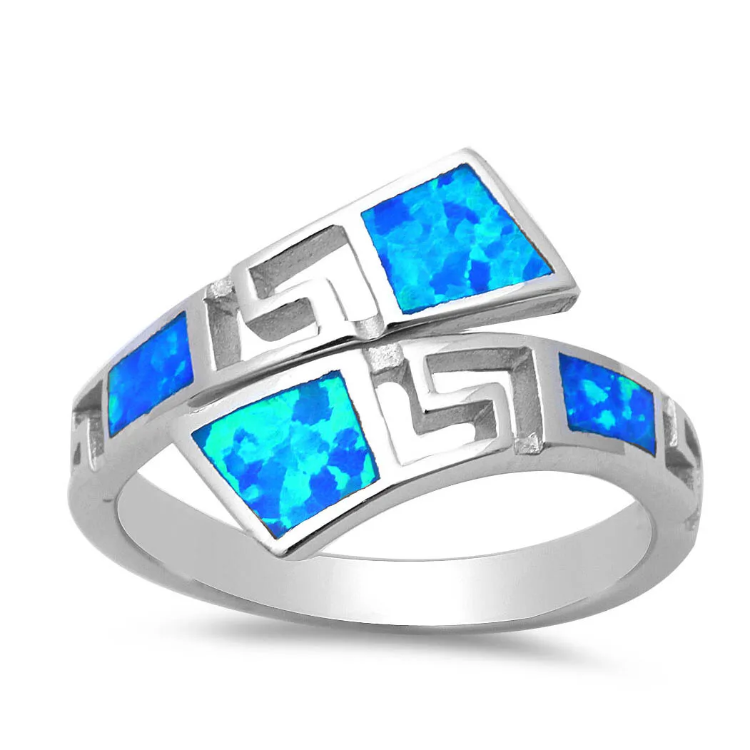 Wholesale Greek Style Jewelry 925 Sterling Silver Opal Rings