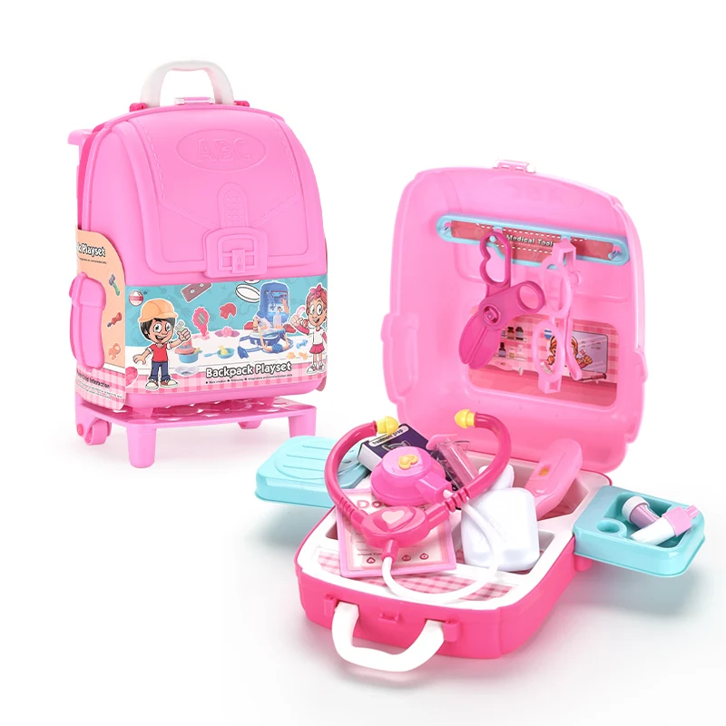 Детский чемодан, набор врачей, пластиковые игрушки, наборы для детей, больница, ролевые игры, развивающие игрушки для врачей, медсестер, ролевые игрушки