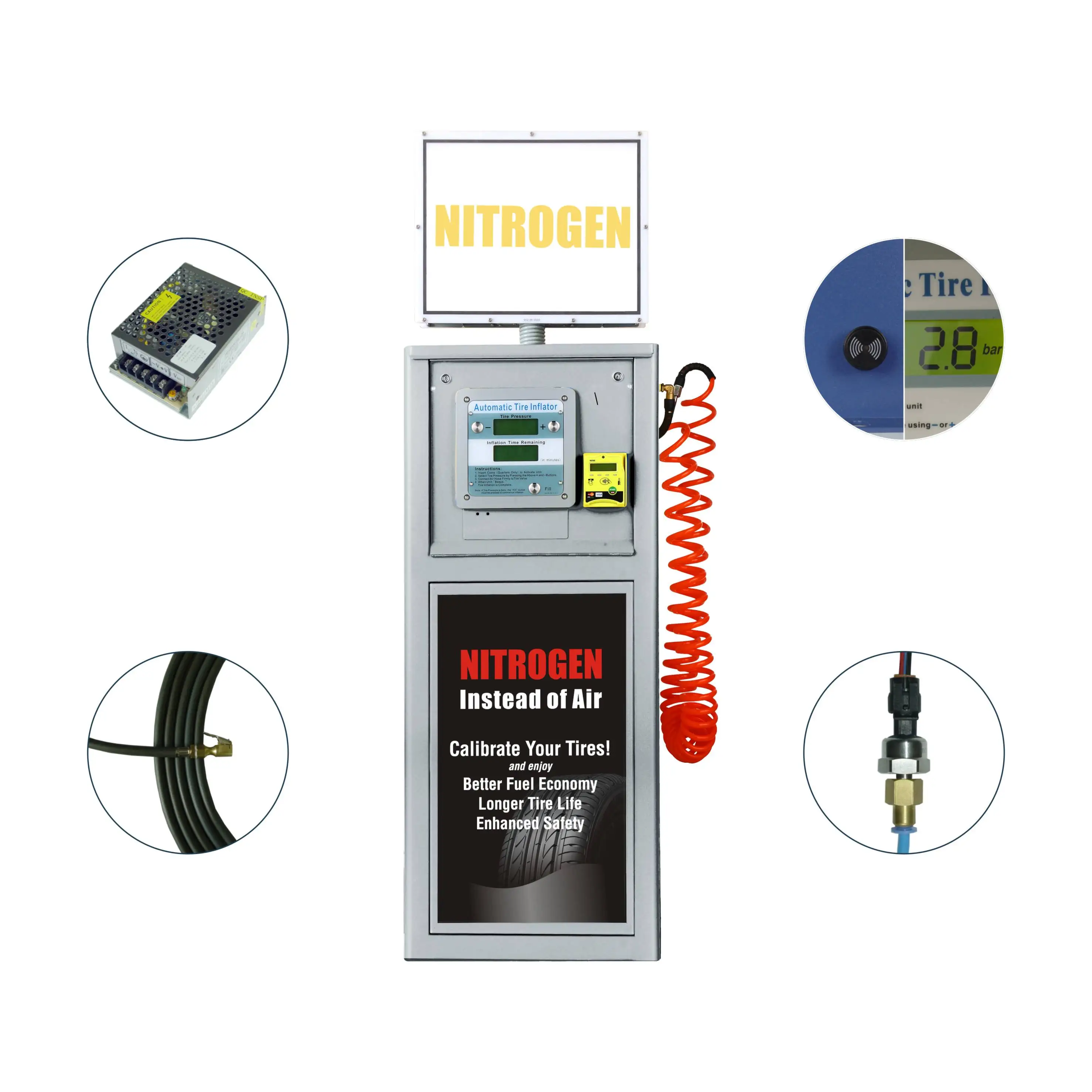 Gas Station Pumps Air Compressor Advertising Inflatable For Cars Coin ...