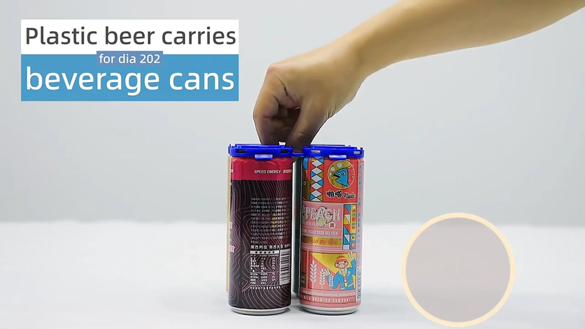 HDPE Recycled Plastic Beer Can Holder Carrier Clip - China Beer