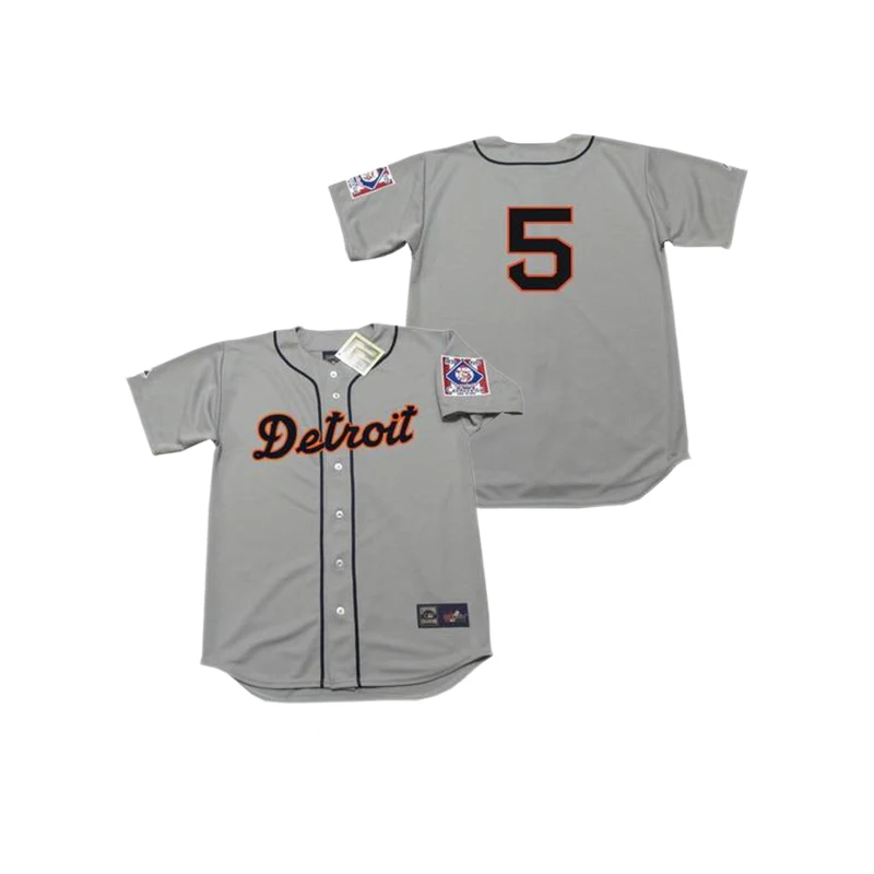 Wholesale Men's Detroit 4 AURELIO RODRIGUEZ 5 HANK GREENBERG JIM NORTHRUP 6 AL  KALINE Throwback baseball jersey Stitched S-5XL From m.